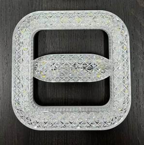 <b>LED</b> Square <b>Crystal</b> UFO 36W ABS+PS <b>Ceiling</b> <b>Light</b> AC100V-265V E27 1-Year Warranty 3600 Lumens 6000K Living Room Lighting - Product Image 1