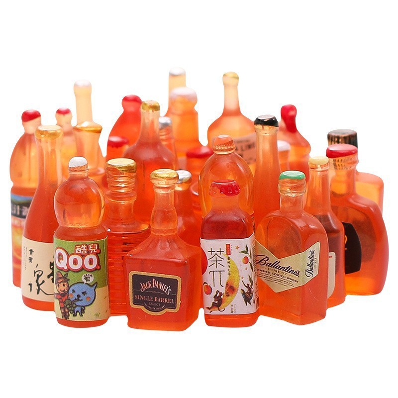 Modèles de bouteilles orange mélangés