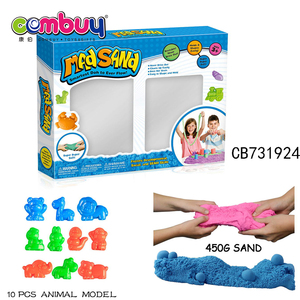 Jouets de sable magique pour enfants, ensemble d'éléments colorés, avec moule, 1 pièce, 450G - Product Image 5