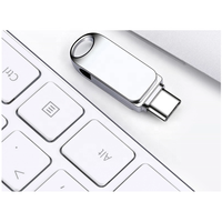Mini commande D'instantané D'USB en métal pour Téléphone Pivotant OTG CLÉ USB lecteur D'importation disque mémoire clé USB 32 go