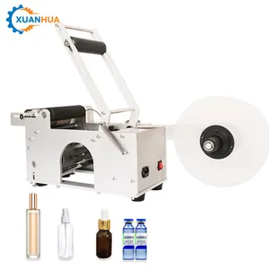 Nhỏ bán tự động tinh dầu Vòng nhãn chai dán máy dán nhãn chai tự động labeler máy cho chai tròn