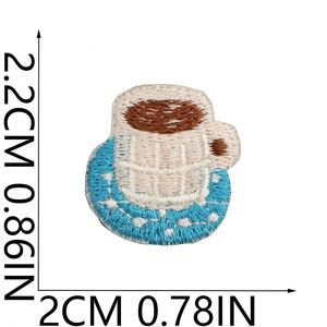 Mini Patch Brodé Thermocollant Adorable Chien Chat Feuille Hamburg Football Canard pour Étiquette de Bagage et Décoration de Sac - Product Image 3