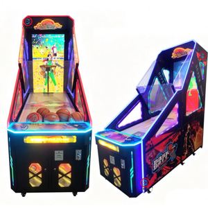 Máquina de Baloncesto Arcade Operada con Monedas, con Luces LED, Construcción de Acrílico y Metal, Juego para Fiestas y Deportes - Product Image 3