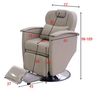 Hot Sale Electric Luxury Barber <b>Chair</b> Can Be Customized Color High Density Sponge 2 Motor for Barber Shop - Product Image 2