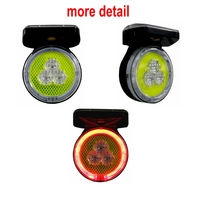 Feu de signalisation magnétique solaire en ABS/PC avec 5 LED, protection IP66, réflecteur prismatique haute intensité, portable