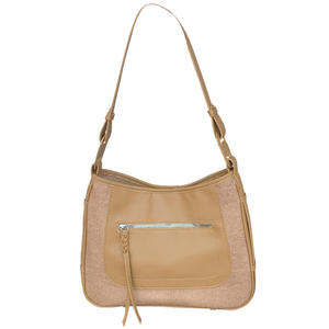 Bolso Bandolera Retro para Mujer, Diseño Color Block, Color Caqui y Negro, Cierre Magnético, Resistente, para Uso Diario - Product Image 5