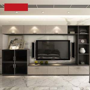 Ensemble de meuble TV et de support de télévision de luxe moderne avec table basse, dernier design pour la décoration du salon à la maison, bon augure - Product Image 3