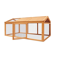 Niche moderne pour animaux de compagnie, 4 pièces, petite maison pour lapin, niche en bois