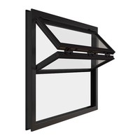 Ventana Plegable Vertical Insonorizada Minimalista de Aleación de Aluminio con 1 Año de Garantía para Cafetería, Tienda de Té con Leche, Cocina, Bar, Baño