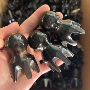 Venta al por mayor Premium Yak Cuerno Pulpo Peine Masaje facial Cuerno de buey Gua Sha Herramienta - Product Image 6