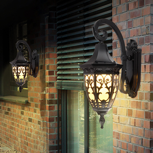 Lampe murale extérieure en aluminium noir, LED 2700K blanc chaud, alimentée par énergie solaire, IP65 étanche, lumière de jardin à montage mural, borosilicate - Product Image 5