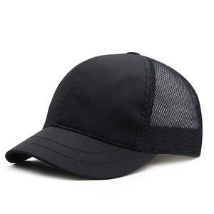 Trucker Cap Mesh Breathable Sun Protection Hat Unisex Outdoor Sports Hat Light Gray Black Navy Blue Dark Gray - Product Image 4