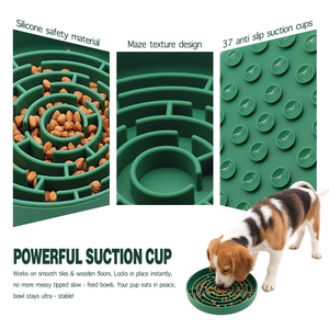 Tazón de Silicona Antideslizante para Perros, Duradero, Fácil de Limpiar, con Ventosa, para una Alimentación Lenta y Saludable, Anti-Asfixia - Product Image 5