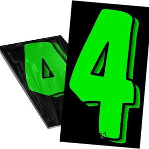 Autocollant en vinyle 7,5 pouces pour pare-brise, autocollant 3D auto-adhésif pour voiture, lettres et chiffres, personnalisation DIY - Product Image 4