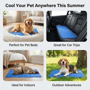 Tapis rafraîchissant d'été pour chiens et chats, imperméable, auto-refroidissant, en gel non toxique, pliable, pour lits, niches et cages - Product Image 6