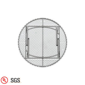 Mesa Redonda Plegable para 10 Personas para Banquetes, Fiestas de Cumpleaños y Bodas, de Plástico HDPE - Product Image 6