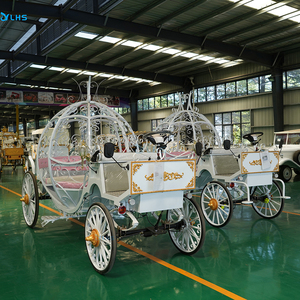 Voiture de cérémonie de mariage véhicule royal d'<span class=keywords><strong>occasion</strong></span> originale fourgonnette citrouille électrique élégante pour la fête de mariage - Product Image 2