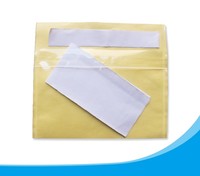 Enveloppes de bordereau de rythme facture transparente enveloppe en plastique scellée à chargement latéral avec enveloppe auto-adhésive pour liste de colisage