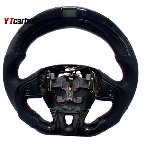 <span class=keywords><strong>Volant</strong></span> de course personnalisé en fibre de carbone véritable YTcarbon pour <span class=keywords><strong>Clio</strong></span> MK4 GT RS 12-18, accessoires intérieurs de voiture, pièces automobiles - Product Image 6