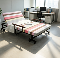 Lit d'appoint pliable en deux, pliage en 3 secondes d'une seule main, 8 roues, trois options de matelas, housse lavable, OEM ODM VLranlife