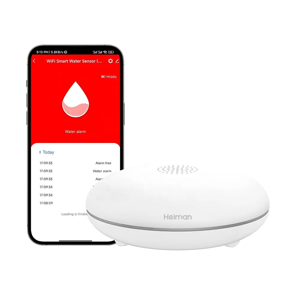 Huishoudelijke Wifi Waterlek Sensor Detector App Controle Draadloze Tuya Smart Water Lek Alarm Batterij