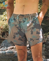Trajes de Baño de Secado Rápido con Forro de Malla, Shorts de Playa de Verano con Estampado Divertido, Logotipo Personalizado