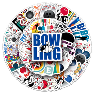 50 Uds. Paquetes de pegatinas de bolos de grafiti impermeables de vinilo deportivo de alta calidad para niños, portátil, monopatín, equipaje - Product Image 5