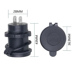 ที่ชาร์จในรถยนต์แบบ3.1A USB คู่พร้อมรูรับแสง LED เอาต์พุต5V 12-24V อเนกประสงค์สำหรับรถยนต์และเรือยอชท์ - Product Image 4