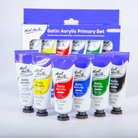 Ensemble de peinture acrylique satinée Mont Marte, 6 pièces x 50 ml, ensemble de peinture acrylique pour artistes