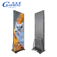 P2.5 P2 Wifi controllo digitale Led Poster Display Display portatile Led Video schermi da parete pavimento in piedi Led Poster interno