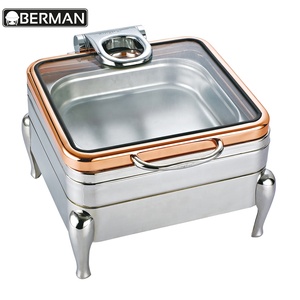<span class=keywords><strong>Berman</strong></span> ร้านอาหารและโรงแรมอุปกรณ์ induction bain marie อาหารอุ่นต่ำราคาชุดบุฟเฟ่ต์ไฟฟ้าสำหรับ chafing จาน - Product Image 3