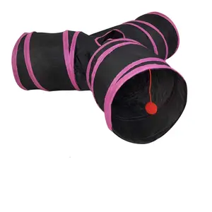 Three-way Cat Tunnel Folding Cat Tunnel Rolling Earthworm Three-way Sound Paper Cat Tunnel