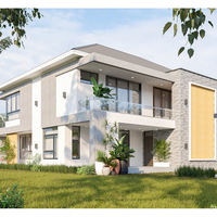 Villa moderne à concept ouvert Maisons préfabriquées avec vue panoramique