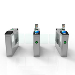 Bosiny giải pháp cung cấp tích hợp đầu đọc RFID hoặc nhận dạng khuôn mặt 7 inch LCD hiển thị Swing cổng turnstile cho ga tàu điện ngầm - Product Image 1