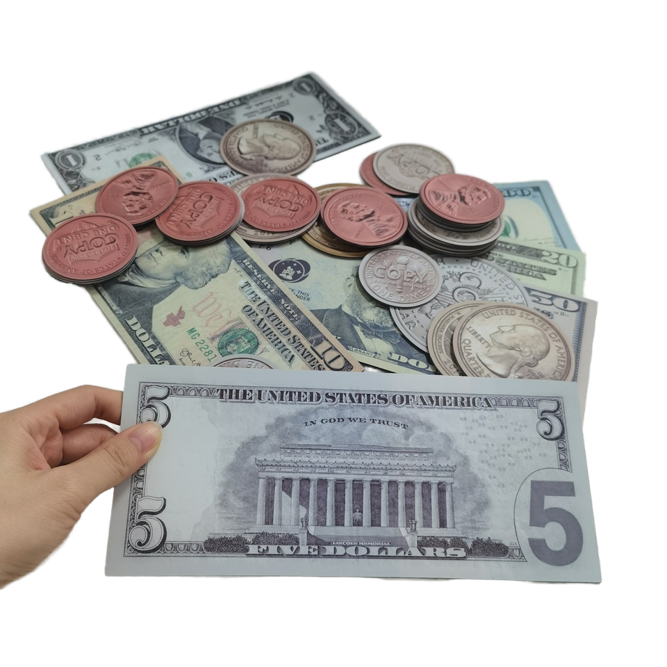 Распродажа, большие игровые деньги для детей, магнитные Обучающие ресурсы для обучения деньгам и монетам