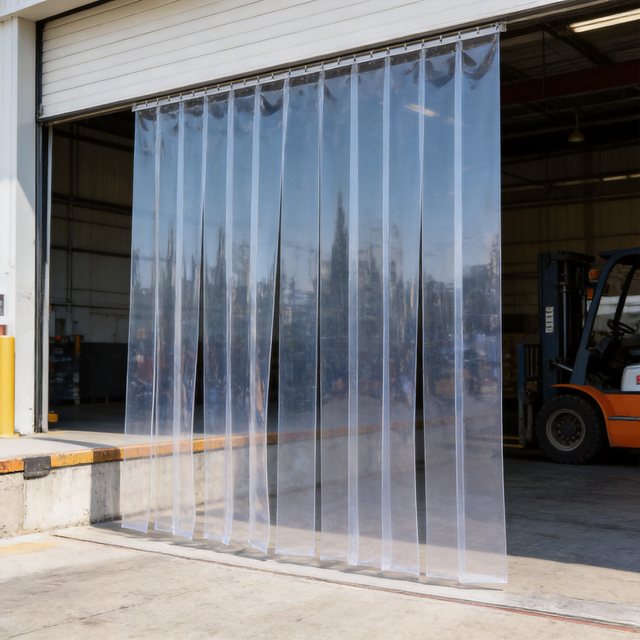 Tianhe Pvc Clear Strip Curtain Standard Grade Custom Thickness Pvc Curtain Roll