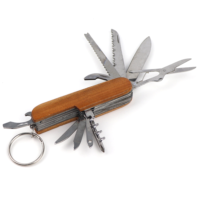 High Quality Custom 11 In 1 Multifunction Survival Multitool Pocket Knife Camping Multi Tool Swiss Knife