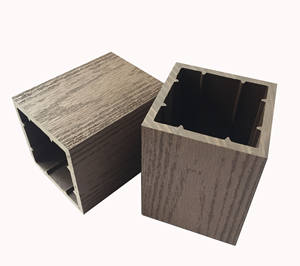 Tube carré WPC Chine Panneau WPC Anti-UV Terrasse en bois composite <span class=keywords><strong>Tubes</strong></span> décoratifs en bois composite extérieur <span class=keywords><strong>80</strong></span>*80mm - Product Image 1