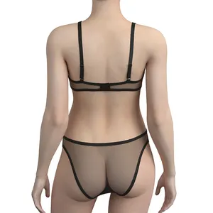 Lingerie feminina feita em couro sintético, lingerie feminina personalizada