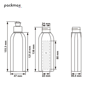 ขวด HDPE แบนขนาด 120 มล. สำหรับโลชั่นทาผิว เอสเซนส์บำรุงผม - บรรจุภัณฑ์พลาสติกสำหรับผลิตภัณฑ์ดูแลผิวและบำรุงเส้นผม ขายส่ง - Product Image 4