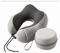 Étui de transport portable antichoc en EVA rigide en forme de U pour oreiller de voyage, boîte de rangement d'outils avec logo personnalisé