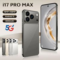 I17 Pro Max 5G LTE 16GB 1TB Cámara de 108MP Pantalla OLED QHD de 7.3" 120Hz Carga Rápida de 65W 8000mAh Español Inglés Desbloqueado Snapdragon 800