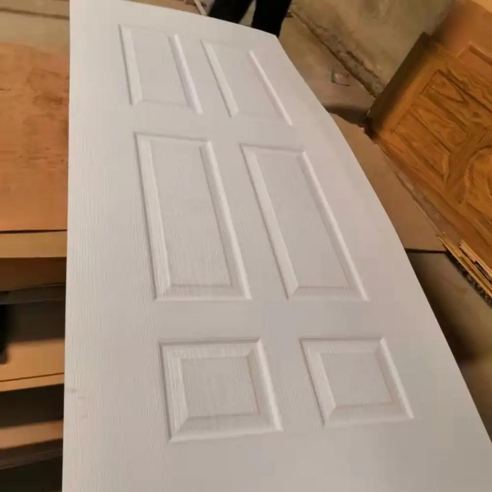 six panel white prime door skin
