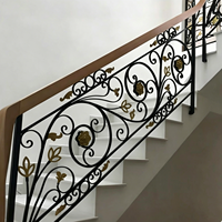 Traditionelle Eisen-Treppengeländer für Hotels und Villen, DIY-Installation, lackierbare Oberfläche, anpassbare Farbe, 5+ Jahre Haltbarkeit