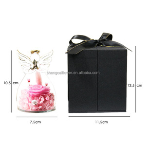 Regali per la festa della mamma di natale piccolo <span class=keywords><strong>angelo</strong></span> conservato eterna rosa In vetro con confezione regalo per le donne - Product Image 4