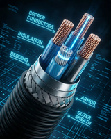Câble d'alimentation marine CJV/DA 0.6/1kV pour navires, ignifuge LSZH, résistant à l'huile, homologué IEC 60092, ABS, CCS, DNV, BV, LR, NK, KR, RINA