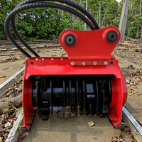 Mulcher Forestale WIGON per Skid Steer Loader, Attrezzatura per Triturazione di Alberi, Arbusti e Giardino, Trinciatrice a Tamburo
