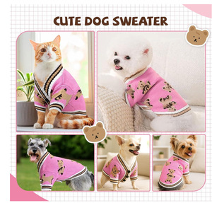 Pulls et Cardigans pour Animaux de Compagnie – Vêtements Chauds <span class=keywords><strong>en</strong></span> Tricot pour Chiens et Chats de Petite et Moyenne Taille – Tenues Confortables pour Chiots - Product Image 2