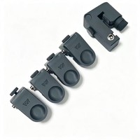 Kit de conversion de batterie électronique acoustique à double zone avec déclencheur externe, 5 transducteurs pour caisse claire et toms, installation facile, prise jack 6,3 mm