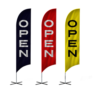 Cờ Lông Vũ Rửa Xe Bằng Kính Thiên Văn Quảng Cáo Cột Và Đế Chất Lượng - Product Image 2